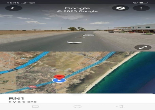 beaux terrain de 300m pres  la route GP1 klm 71